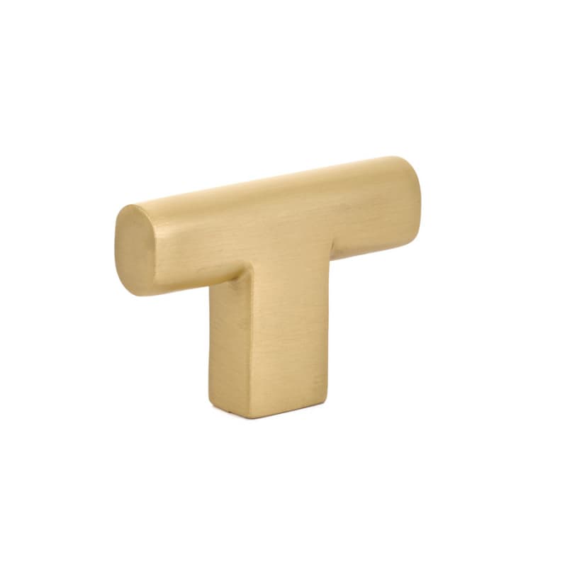 2" Trail Cabinet Knob, Satin Brass