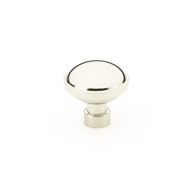 1-1/4" Brandt Cabinet Knob, Polished Nickel