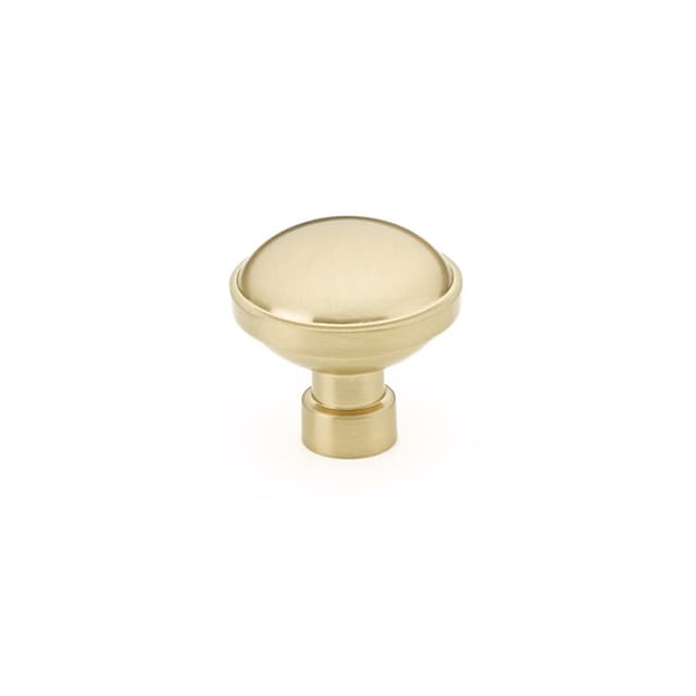 1-1/4" Brandt Cabinet Knob, Satin Brass