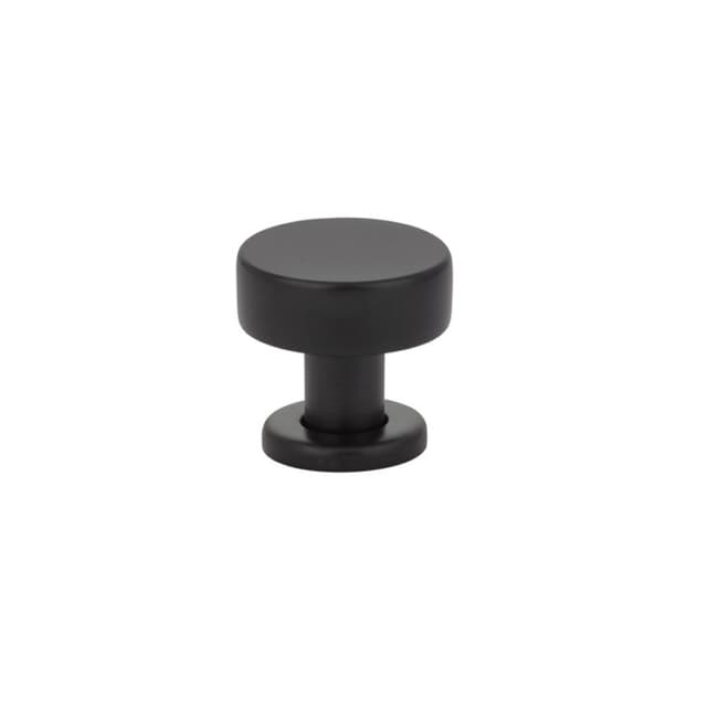 1-1/4" Cadet Cabinet Knob, Flat Black