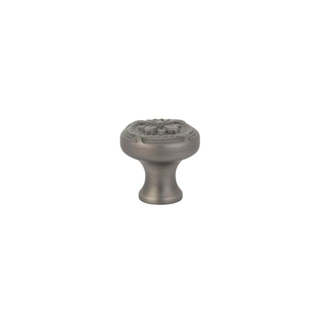 1-1/4" Ribbon/Reed Cabinet Knob, Pewter