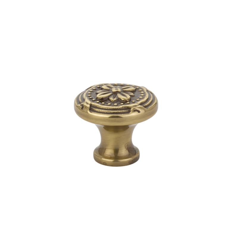 1-3/4" Ribbon/Reed Cabinet Knob, French Antique