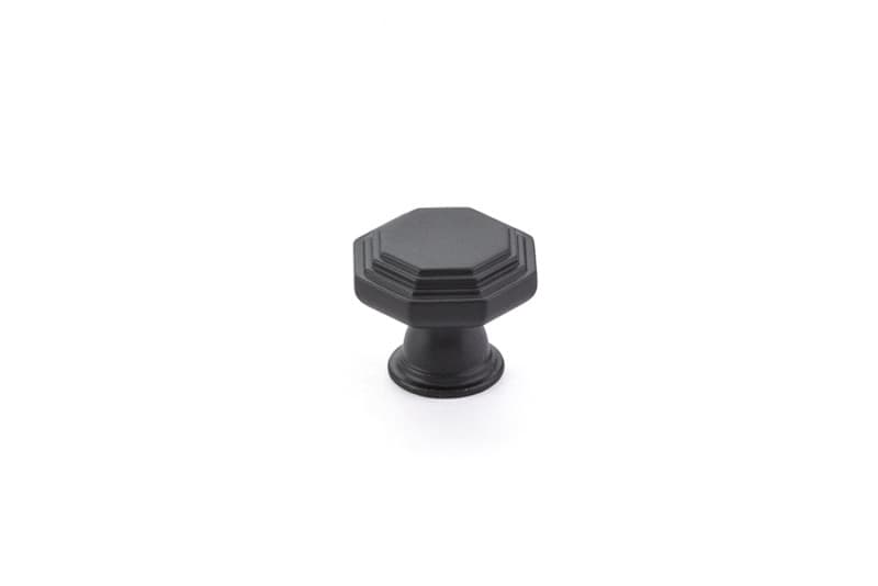 1-1/4" Midvale Cabinet Knob, Flat Black