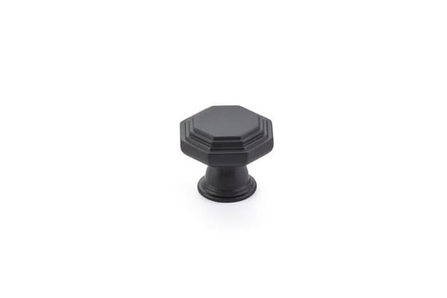 1-1/4" Midvale Cabinet Knob, Flat Black