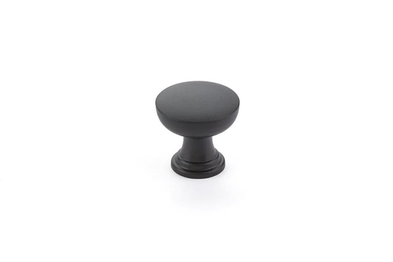 1-1/4" Overland Cabinet Knob, Flat Black