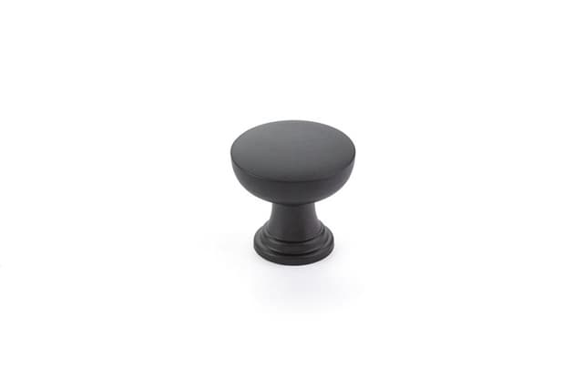 1-1/4" Overland Cabinet Knob, Flat Black