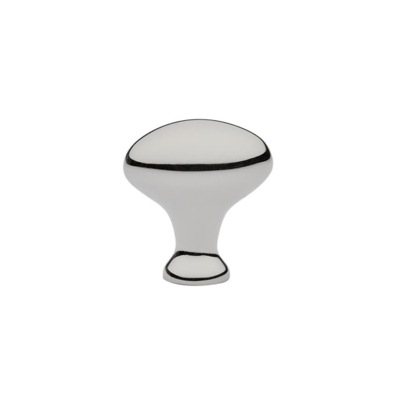 1" Egg Cabinet Knob, Polished Nickel
