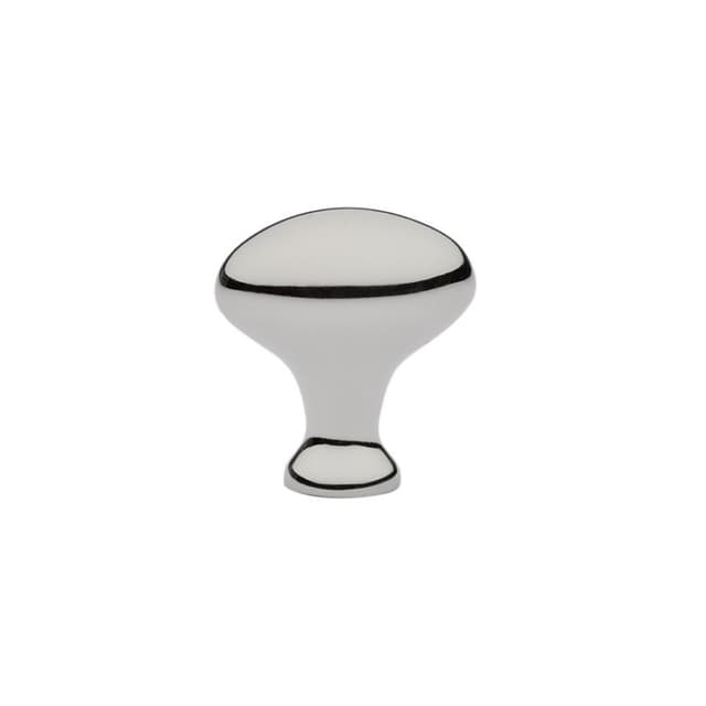 1" Egg Cabinet Knob, Polished Nickel
