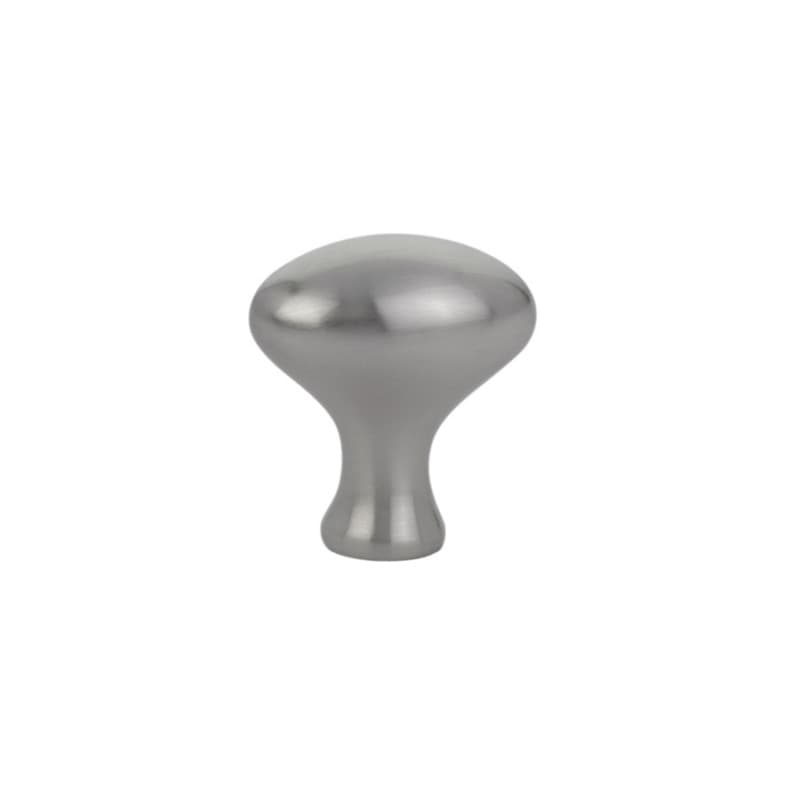 1" Egg Cabinet Knob, Satin Nickel