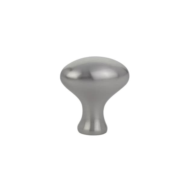 1" Egg Cabinet Knob, Satin Nickel
