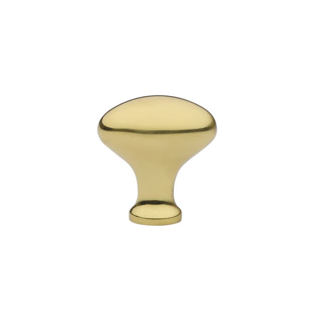 1" Egg Cabinet Knob, Polished Brass