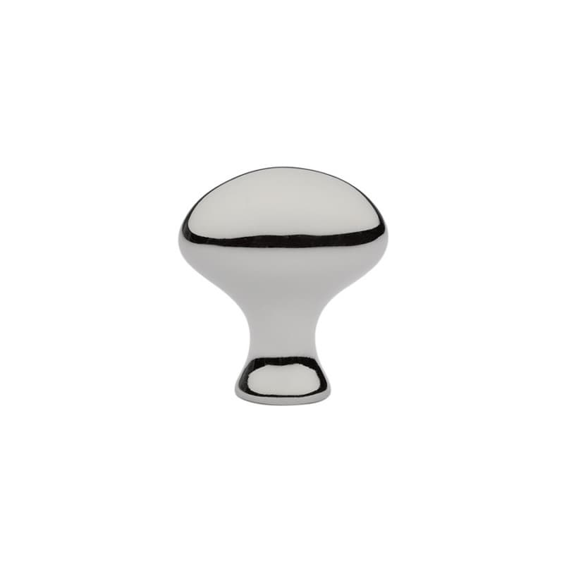 1-1/4" Egg Cabinet Knob, Polished Nickel