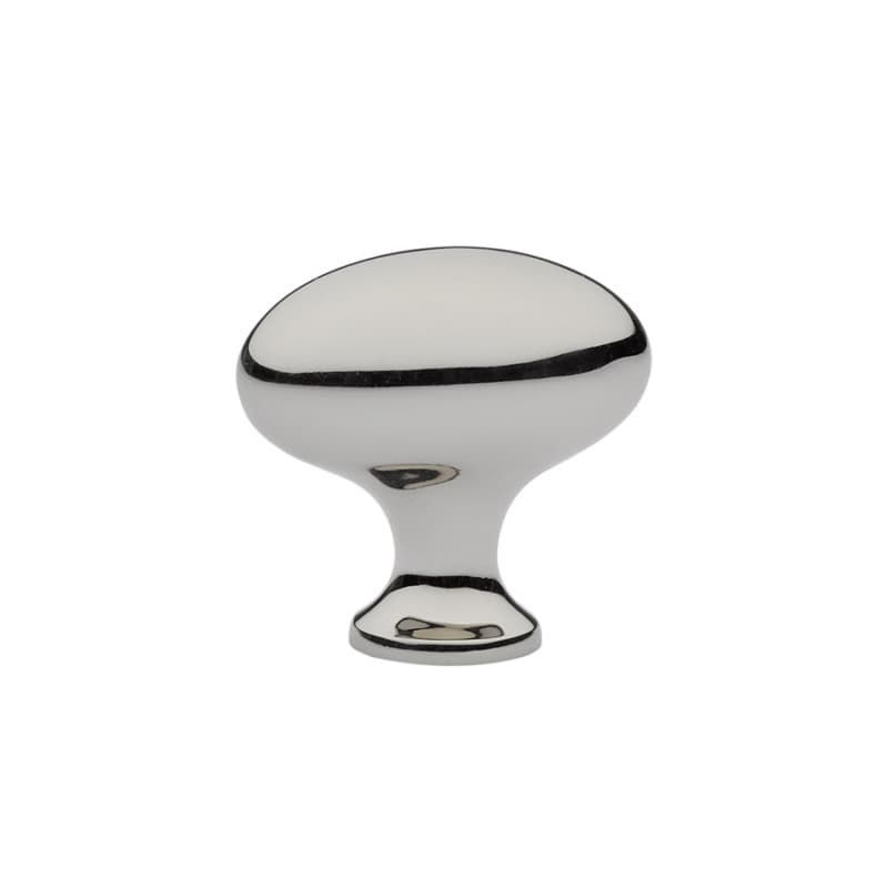 1-3/4" Egg Cabinet Knob, Polished Nickel