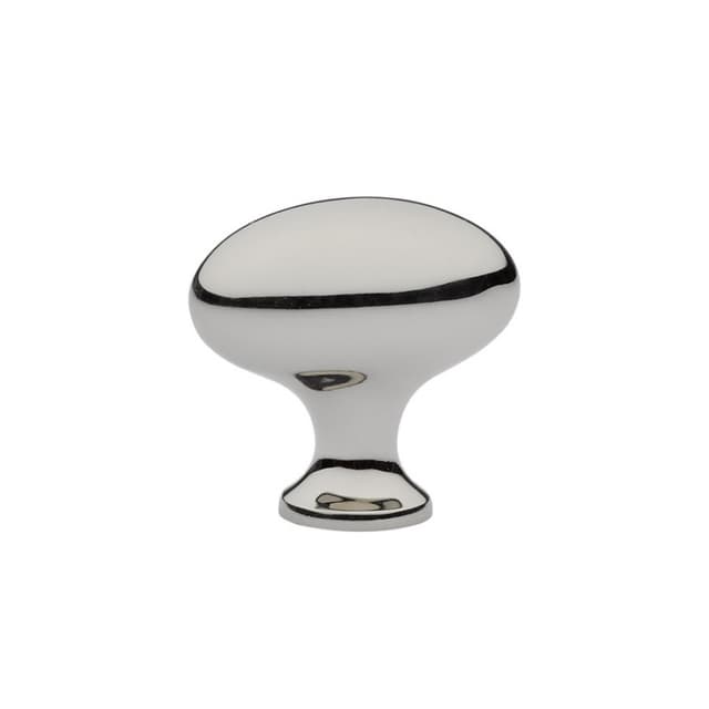 1-3/4" Egg Cabinet Knob, Polished Nickel