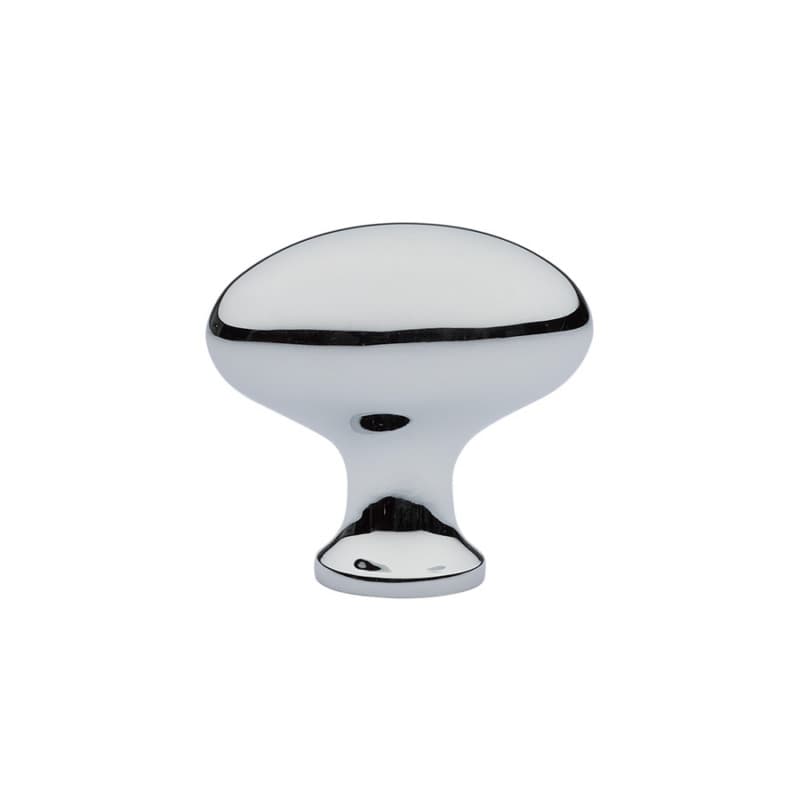 1-3/4" Egg Cabinet Knob, Polished Chrome