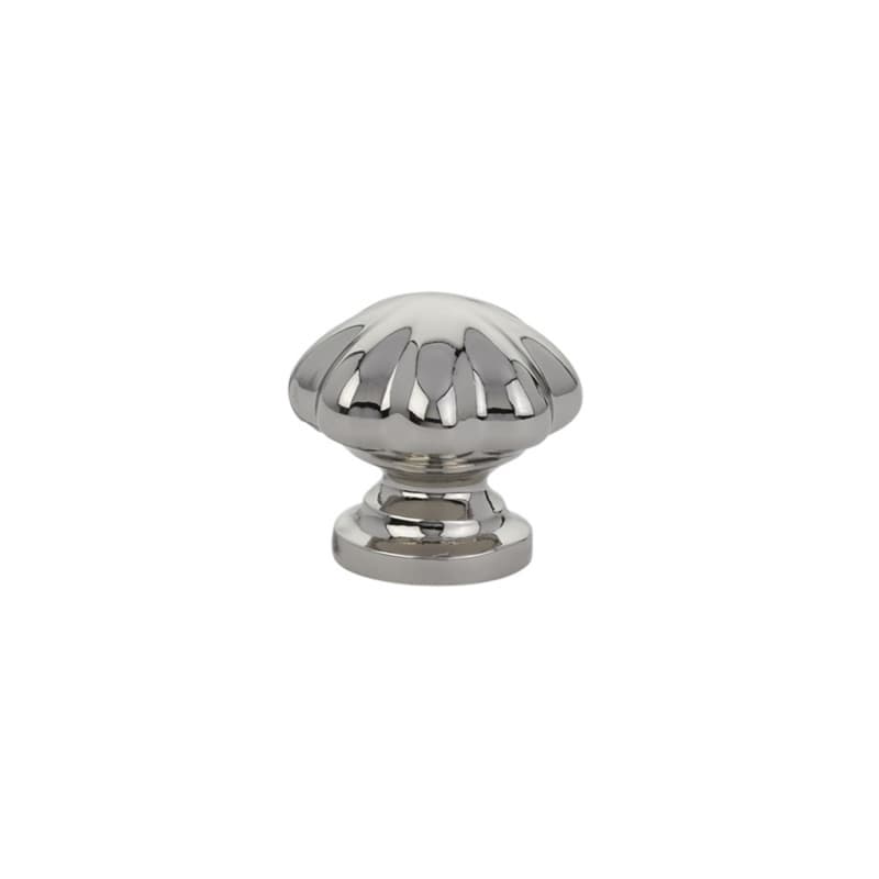 1" Melon Cabinet Knob, Polished Nickel