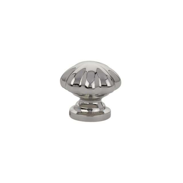 1" Melon Cabinet Knob, Polished Nickel