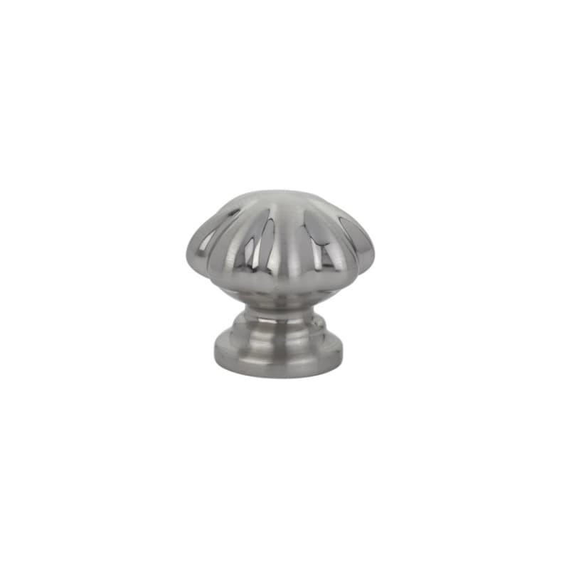 1" Melon Cabinet Knob, Satin Nickel