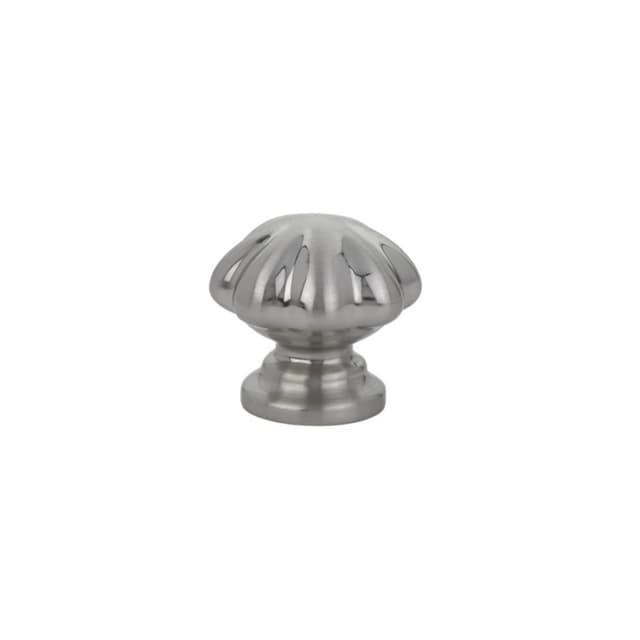 1" Melon Cabinet Knob, Satin Nickel