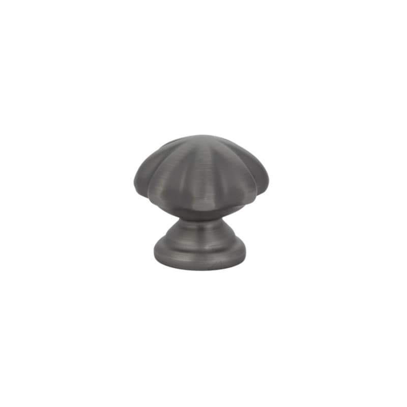 1" Melon Cabinet Knob, Pewter