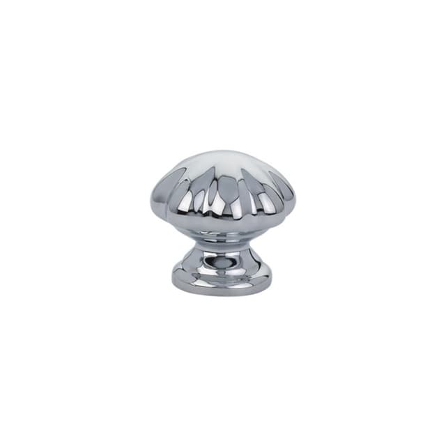 1" Melon Cabinet Knob, Polished Chrome