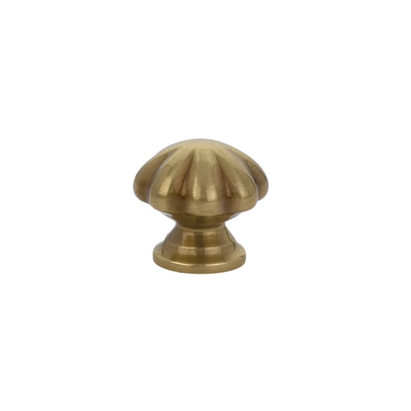 1" Melon Cabinet Knob, French Antique