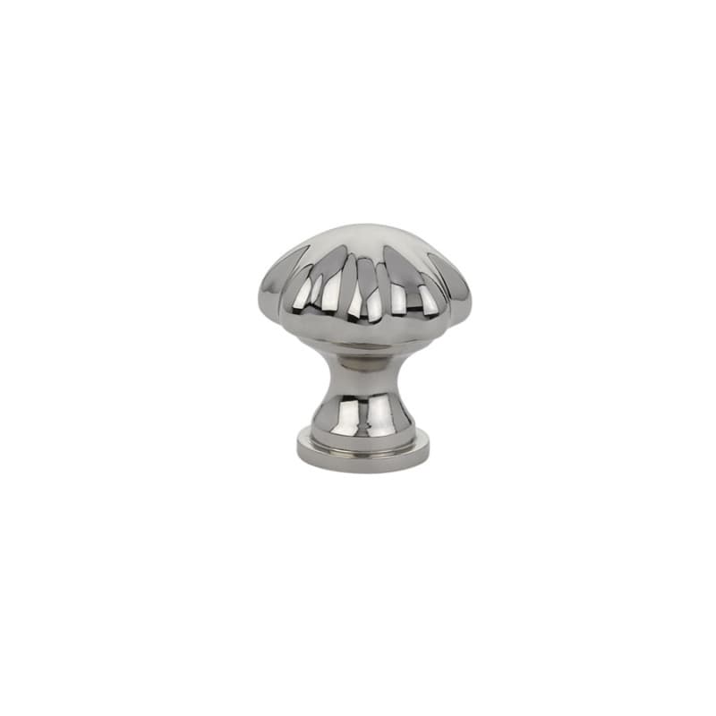 1-1/4" Melon Cabinet Knob, Polished Nickel