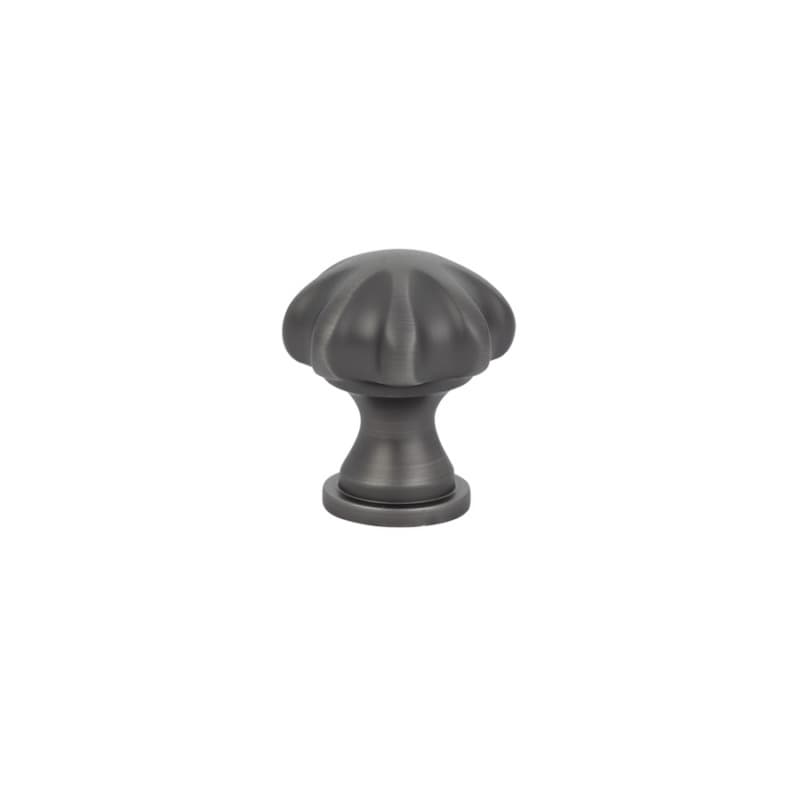 1-1/4" Melon Cabinet Knob, Pewter