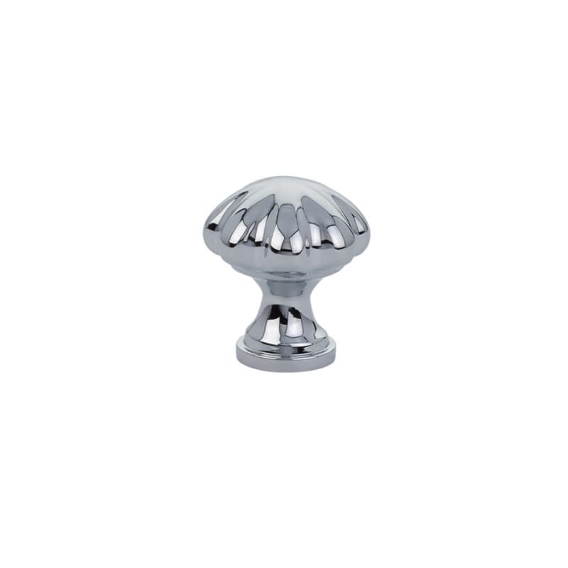 1-1/4" Melon Cabinet Knob, Polished Chrome