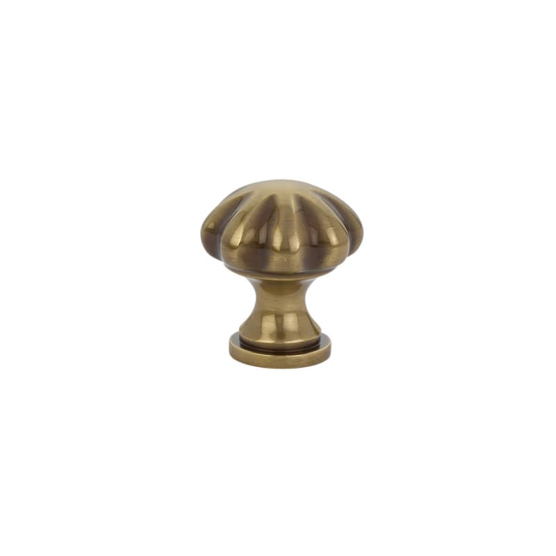 1-1/4" Melon Cabinet Knob, French Antique