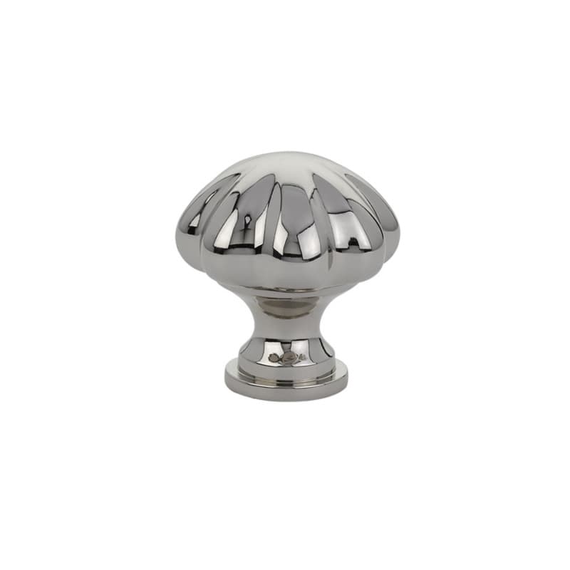 1-3/4" Melon Cabinet Knob, Polished Nickel