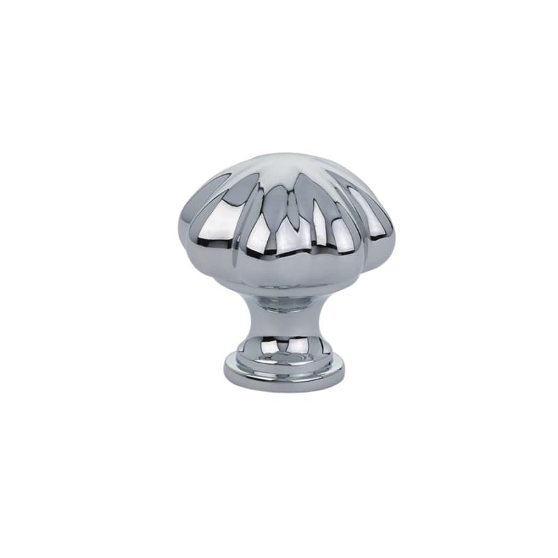 1-3/4" Melon Cabinet Knob, Polished Chrome