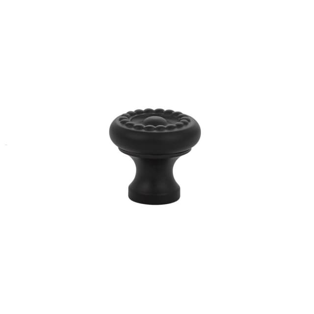 1" Rope Cabinet Knob, Flat Black