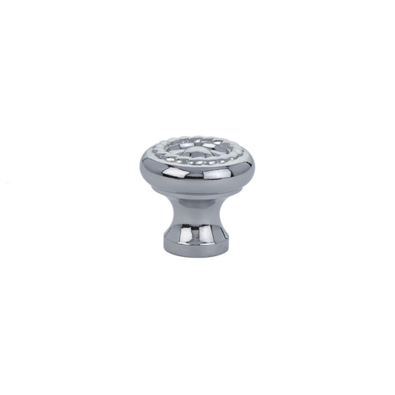 1" Rope Cabinet Knob, Polished Chrome