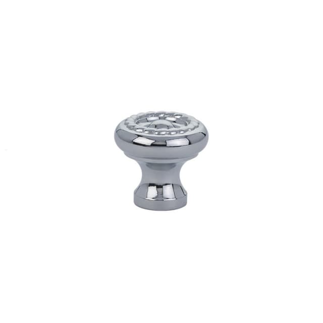 1" Rope Cabinet Knob, Polished Chrome