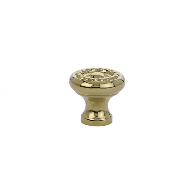 1" Rope Cabinet Knob, Polished Brass