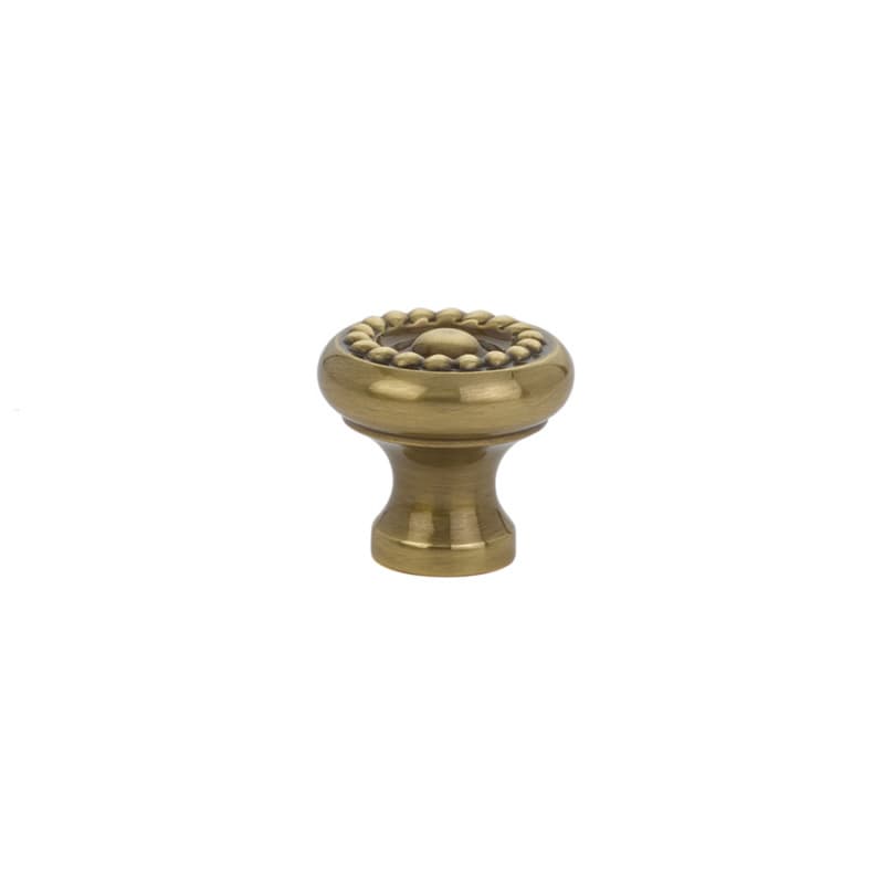 1" Rope Cabinet Knob, French Antique