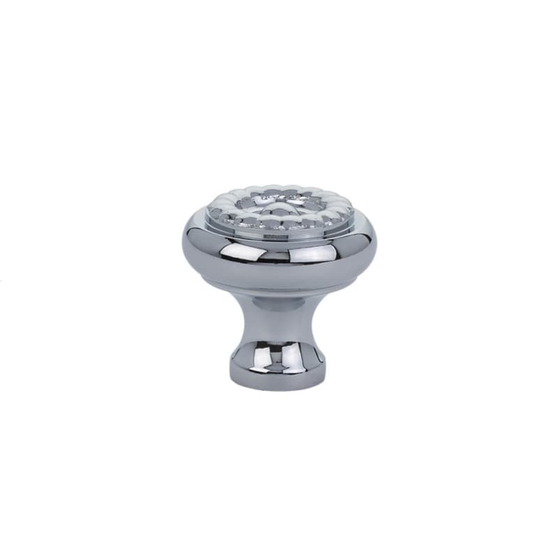 1-1/4" Rope Cabinet Knob, Polished Chrome