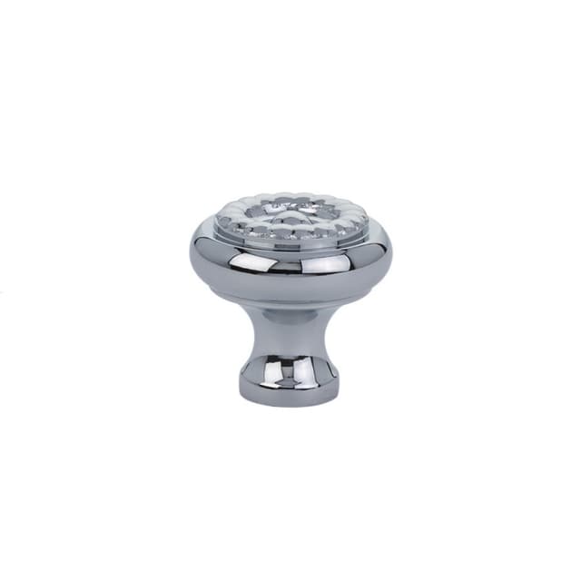1-1/4" Rope Cabinet Knob, Polished Chrome