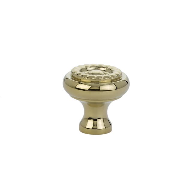 1-1/4" Rope Cabinet Knob, Polished Brass