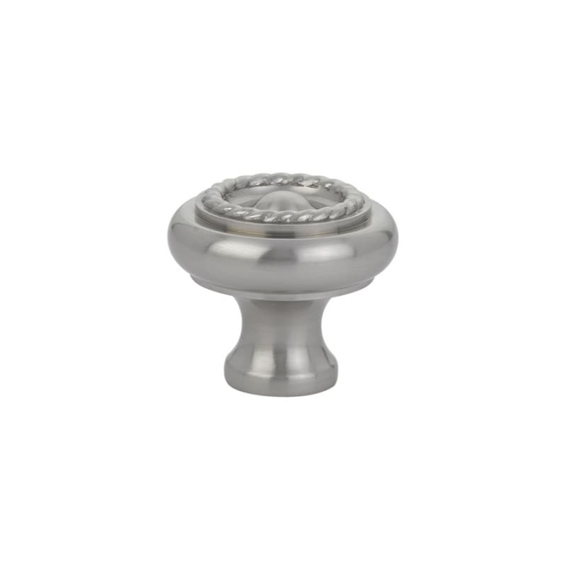 1-3/4" Rope Cabinet Knob, Satin Nickel