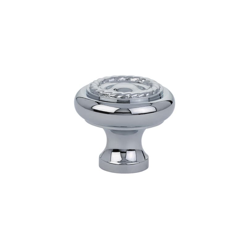 1-3/4" Rope Cabinet Knob, Polished Chrome