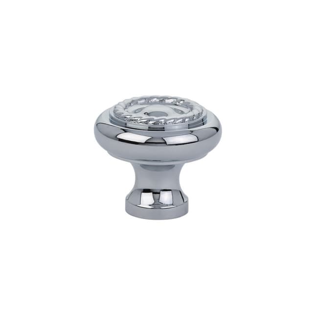 1-3/4" Rope Cabinet Knob, Polished Chrome
