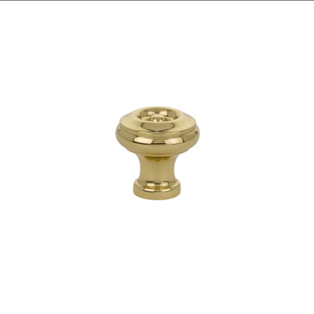 1" Waverly Cabinet Knob, Polished Brass