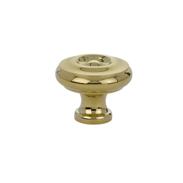 1-3/4" Waverly Cabinet Knob, Polished Brass
