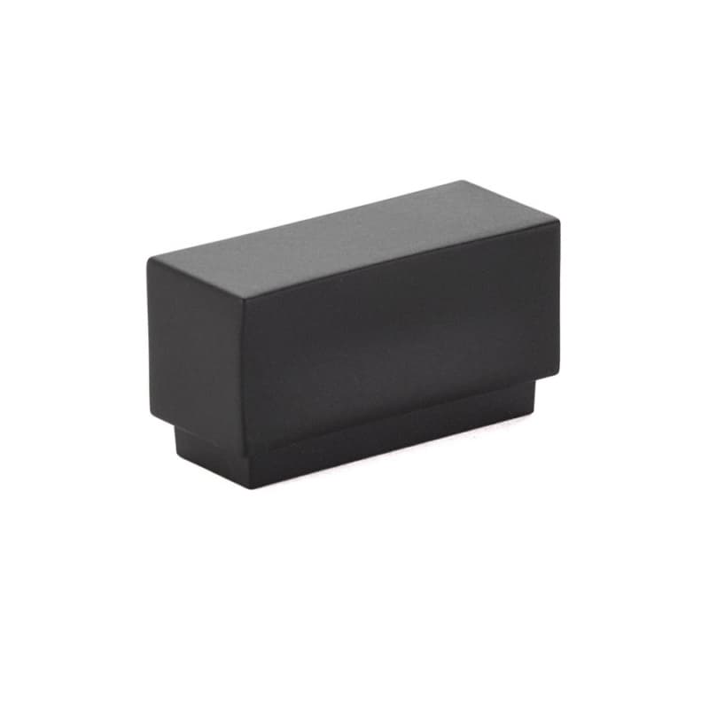 1-5/8" Cinder Cabinet Knob, Flat Black