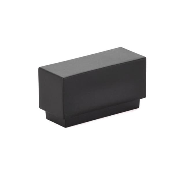 1-5/8" Cinder Cabinet Knob, Flat Black