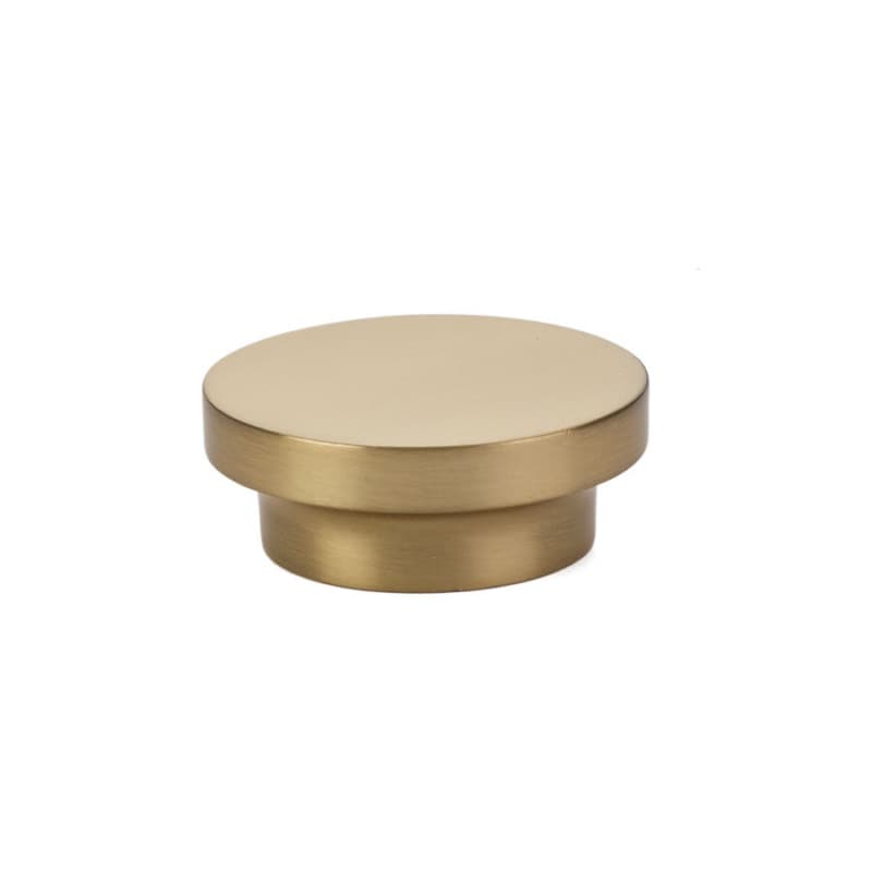 1-5/8" District Cabinet Knob, Satin Brass