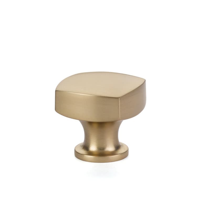 1-1/4" Freestone Cabinet Knob, Satin Brass