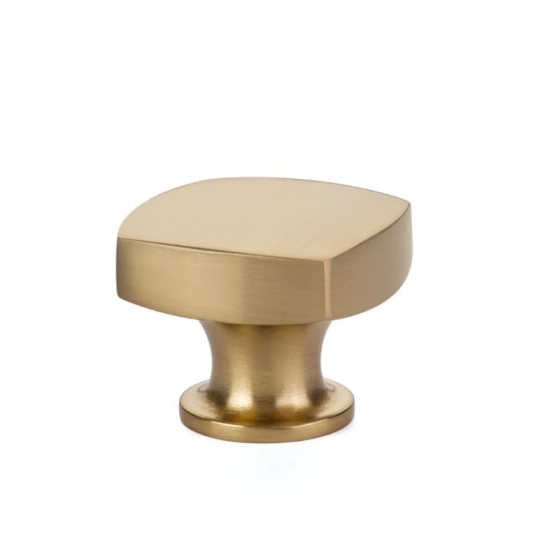 1-1/2" Freestone Cabinet Knob, Satin Brass